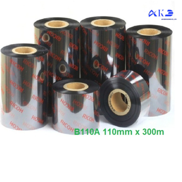WAX/RESIN  B110A  110mm x 300m  RICOH