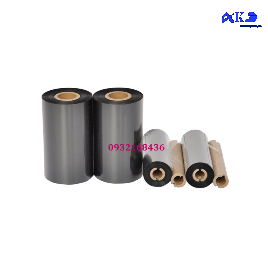 Wax Premium Ruy băng mực in mã vạch 110mm x 300m